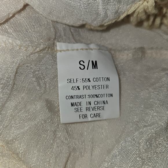 Wishlist Women S/M Top Crochet Flowy Vacation Tunic Travel Boho Hippie Festival - Picture 9 of 10